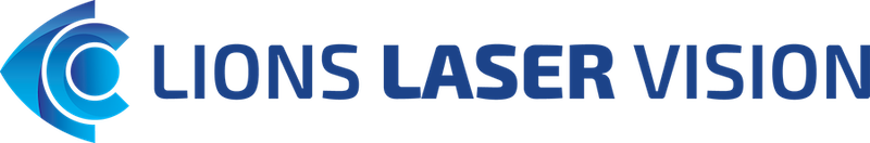 Lions Laser Vision logo on transparent background.